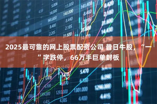 2025最可靠的网上股票配资公司 昔日牛股，“一”字跌停，66万手巨单封板